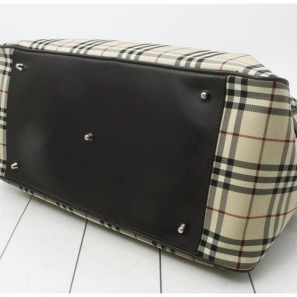 Burberry Nova Check Boston Duffle with Strap - Picture 6 of 10